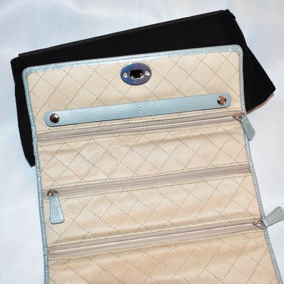 Leather Jewelry Roll Travel/ Storage Case - Picture 2 of 8